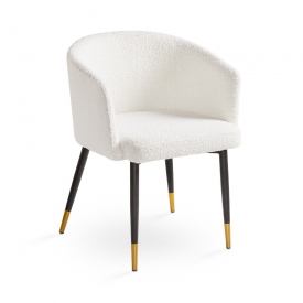 Jordan Dining Chair: Boucle Fabric